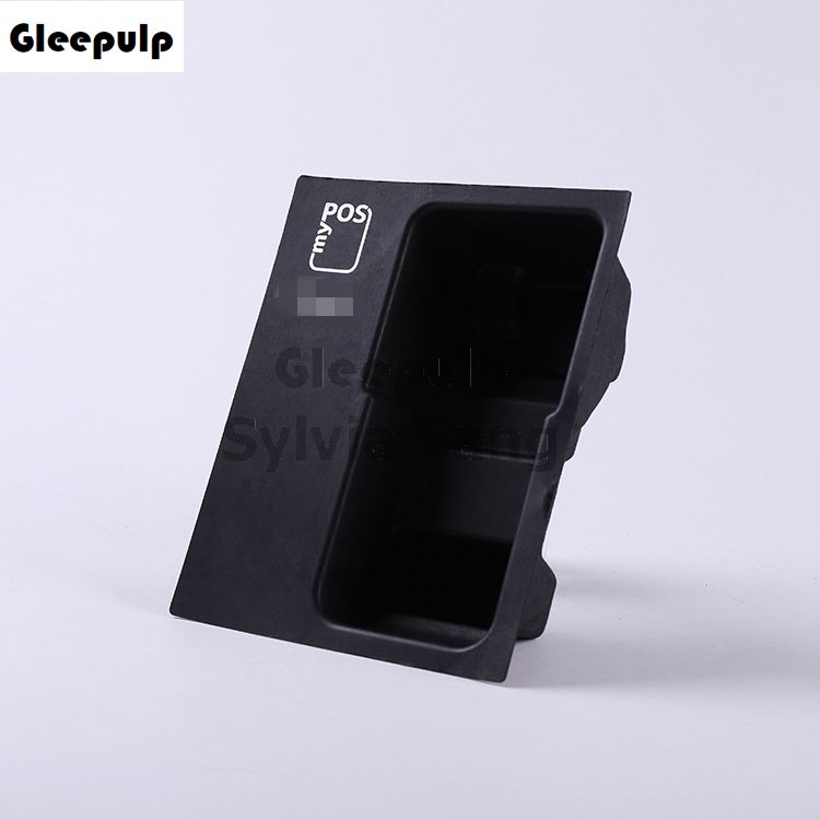 Biodegradable Black Pulp Molded POS Machine Insert Packaging 