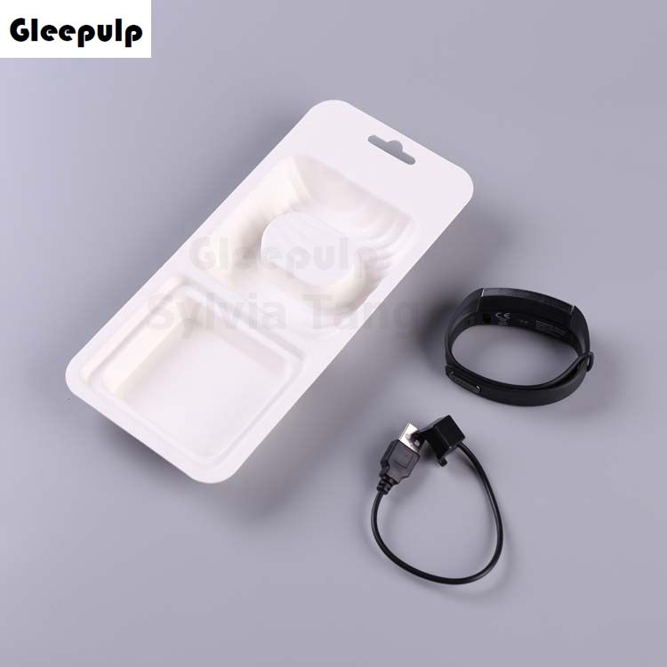 Sugarcane Bagasse Pulp Molded Sports Watch Packaging Tray