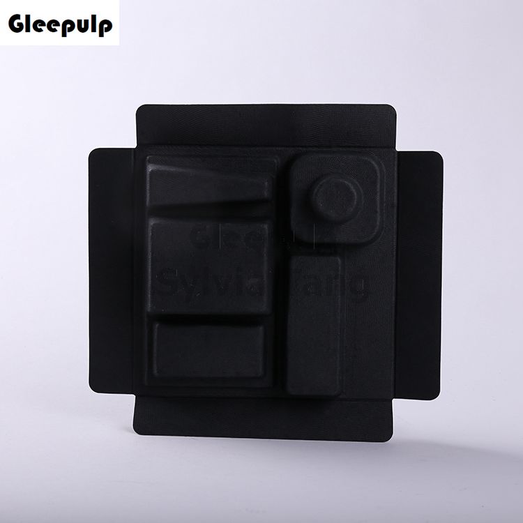 Eco friendly Black Pulp Molded Box Packaging Insert
