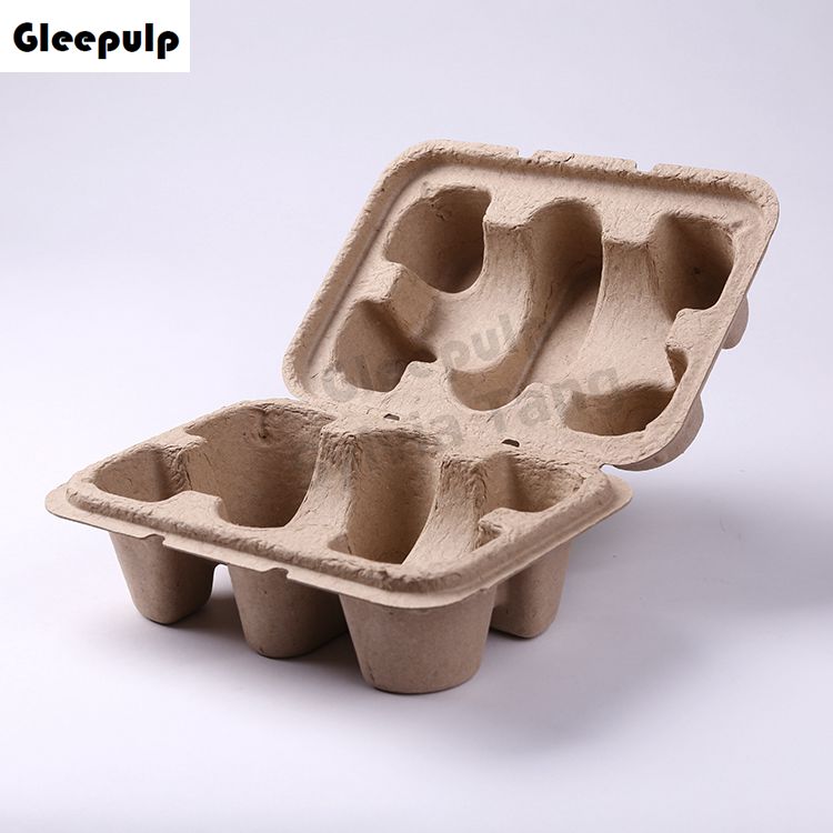 Pulp Molded Glass Bottle Protective Packaging Box