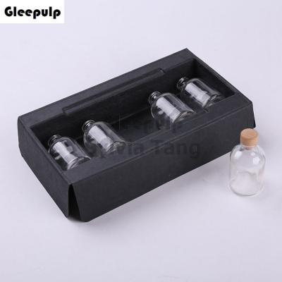 Black Pulp Molded Perfume Bottle Packaging Insert Tray  