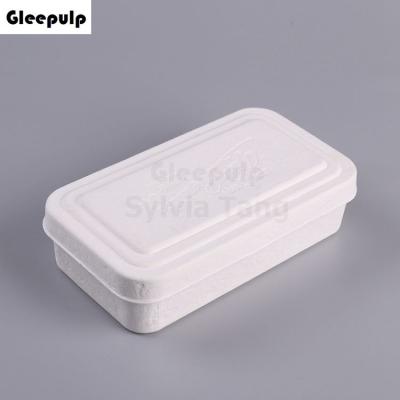 Biodegradable Molded Paper Pulp Box Packaging With Lid