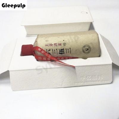 Bagasse Pulp Molded Wine Bottle Protective Packaging