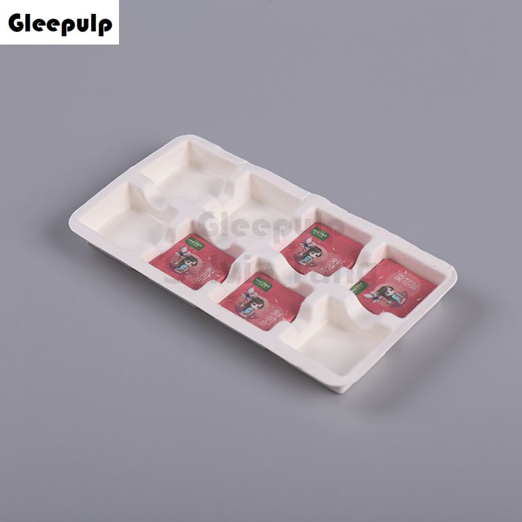 Bagasse Pulp Molded Candy Box Packaging Insert
