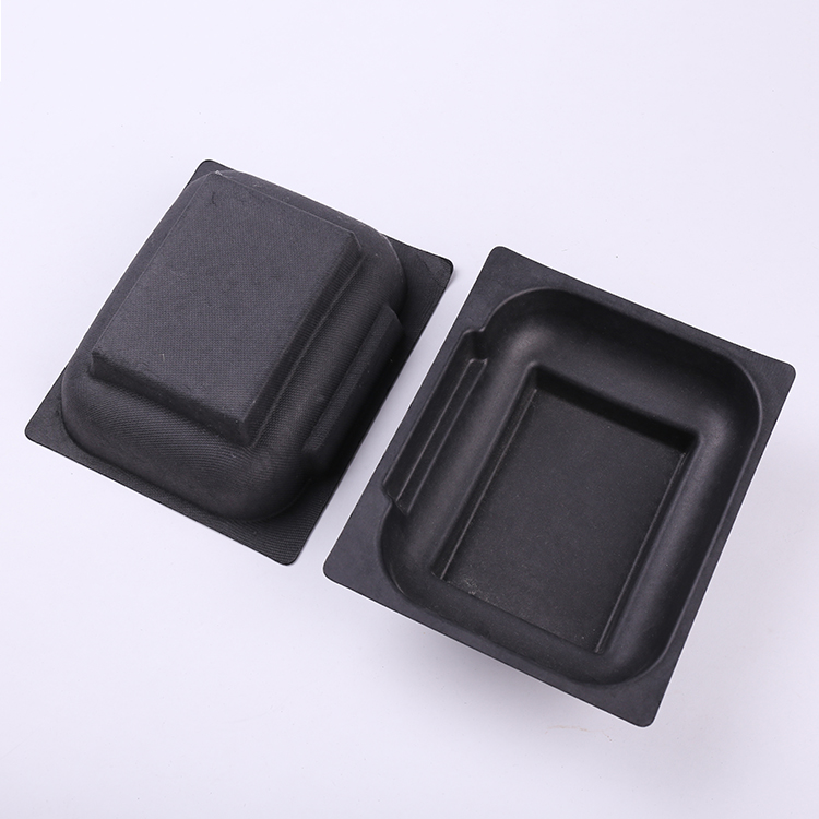 Custom Biodegradable Black Pulp Mold Tablet Computer Packaging