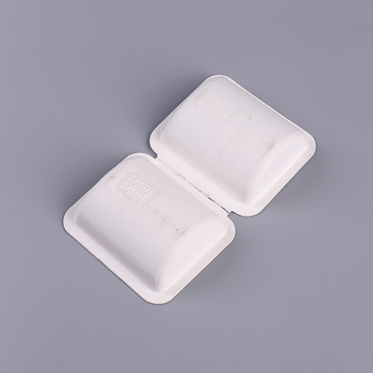 Sugarcane Bagasse Pulp Molded Clamshell Soap Box