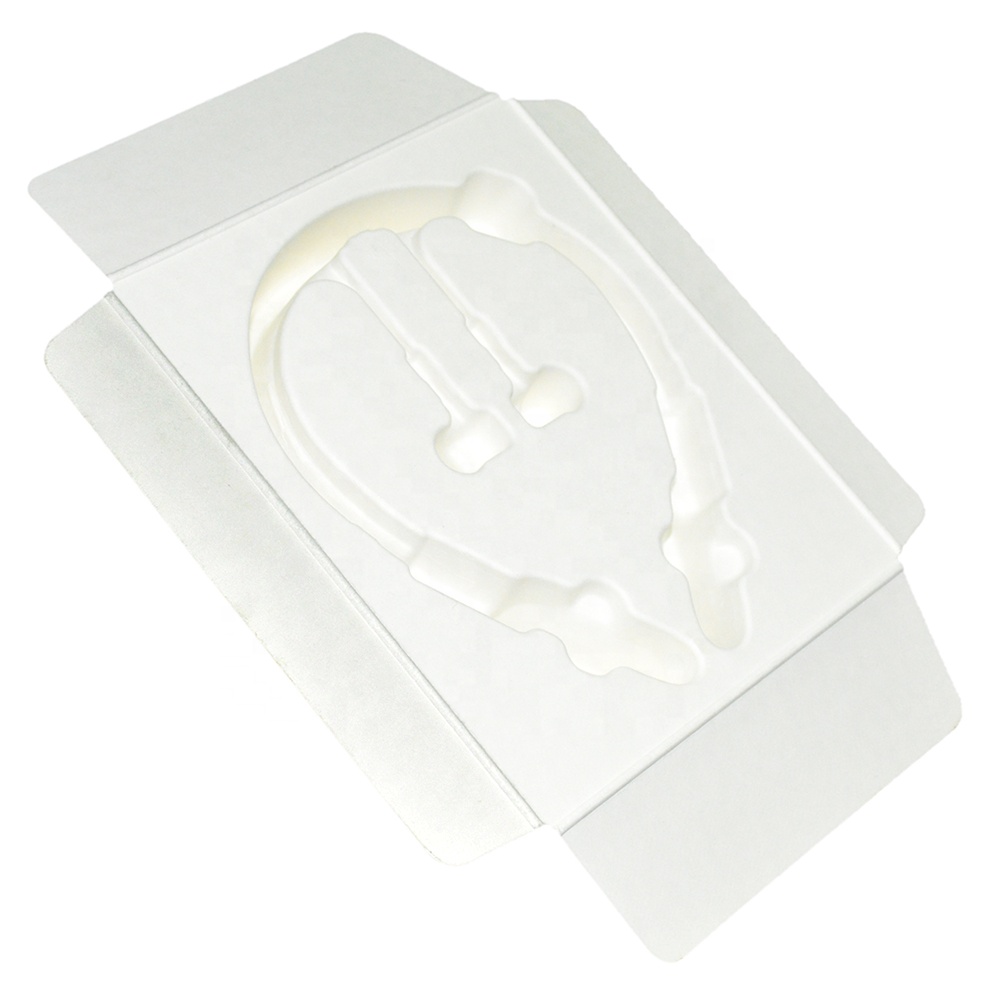 Eco-friendly Paper Pulp Mold Earphone Packaging Insert