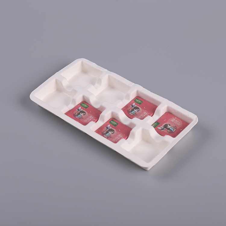 Newly Molded Pulp Chocolate Paper Packing Tray 