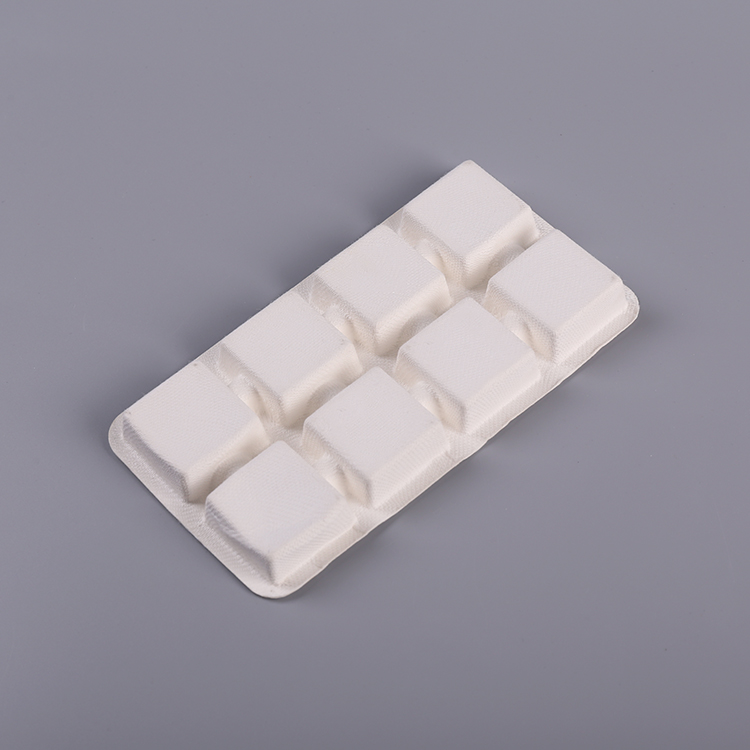 Newly Molded Pulp Chocolate Paper Packing Tray 