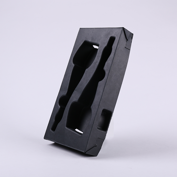 Black Color Pulp Mold Electronic Packaging Insert