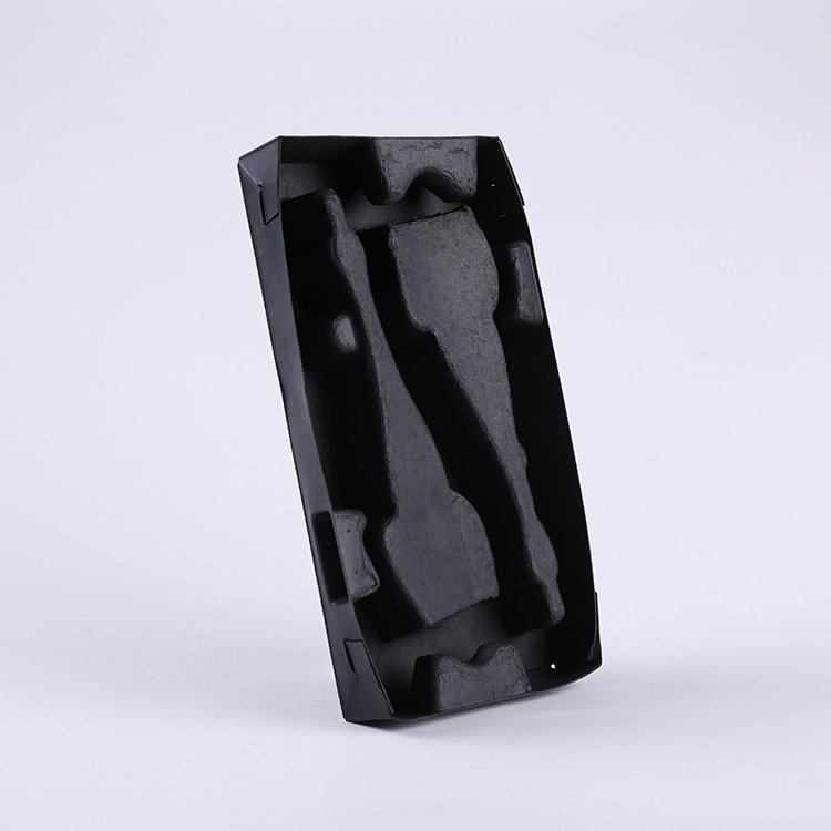 Black Color Pulp Mold Electronic Packaging Insert