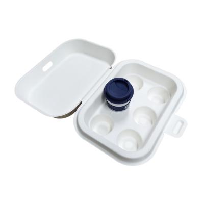 ODM/OEM Bagasse Pulp Molded Cup Set Packaging Box